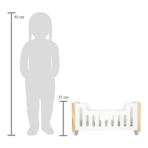 Rocking Doll Crib "Little Button"