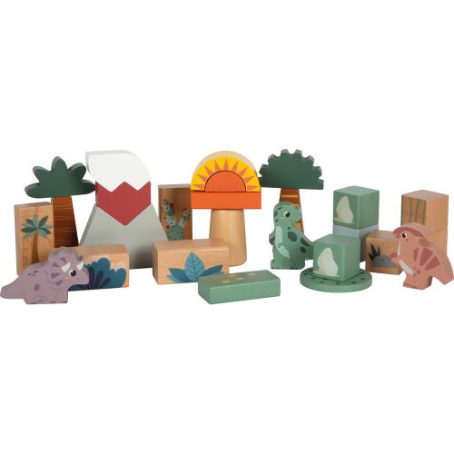 Wooden Building Blocks "Dino"