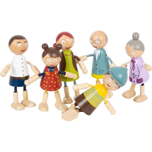 Wooden Bending Dolls Family