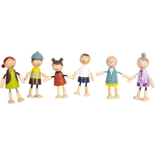 Wooden Bending Dolls Family