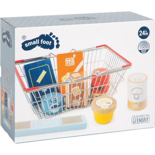 Groceries Set in a Shopping Basket "fresh"