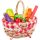 Shopping Basket with Cuttable Fruits