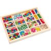 Threading Beads in a Wooden Box
