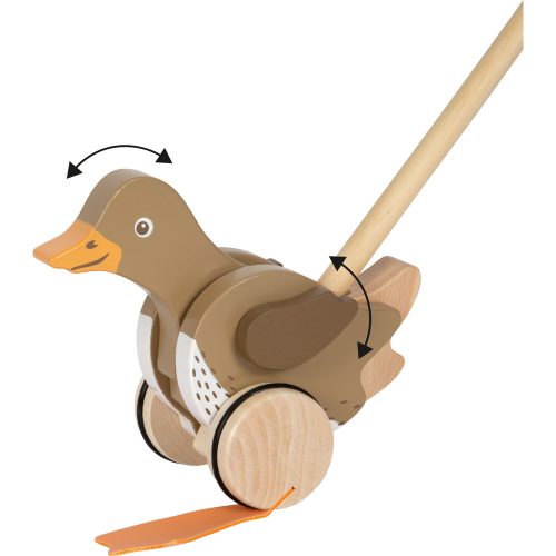 Push-Along Duck with Moving Head