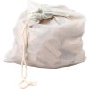 Wooden building blocks natural 50-pack in bag