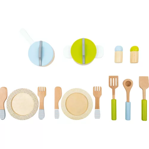Crockery and Cookware Set Play Kitchen