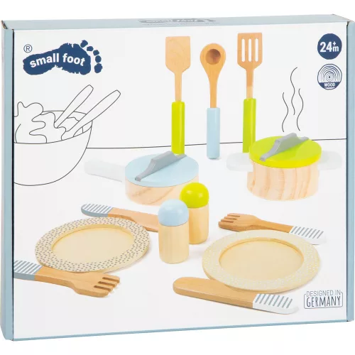 Crockery and Cookware Set Play Kitchen
