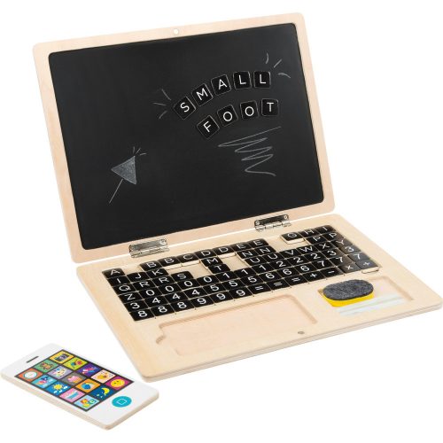 Wooden Laptop with Magnet Board