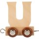 Wooden Letter Train U