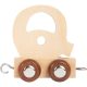 Wooden Letter Train Q