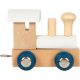 Letters Train Polar Train Engine snow white & natural