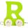 Coloured Letter Train R