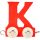 Coloured Letter Train K