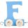 Coloured Letter Train F