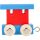 Carriage Letter Train Red & Blue