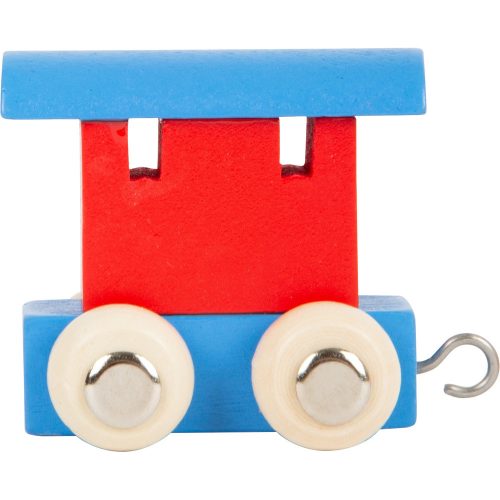 Carriage Letter Train Red & Blue