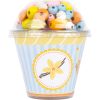 Display Wooden Threading Beads Cupcake, "Candy"