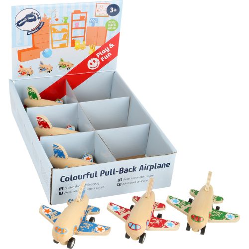Colourful Pull-Back Airplane Display