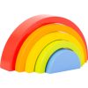 Wooden Building Blocks Rainbow