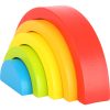 Wooden Building Blocks Rainbow