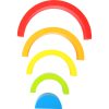 Wooden Building Blocks Rainbow
