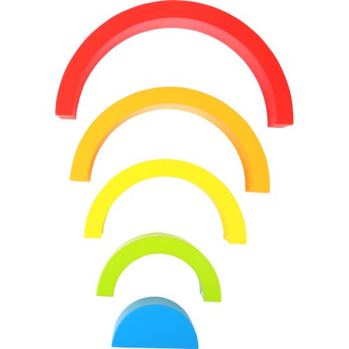 Wooden Building Blocks Rainbow