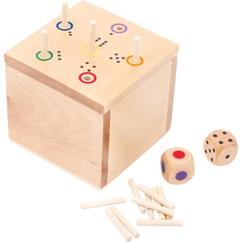 Dice Game in a box "6 out"