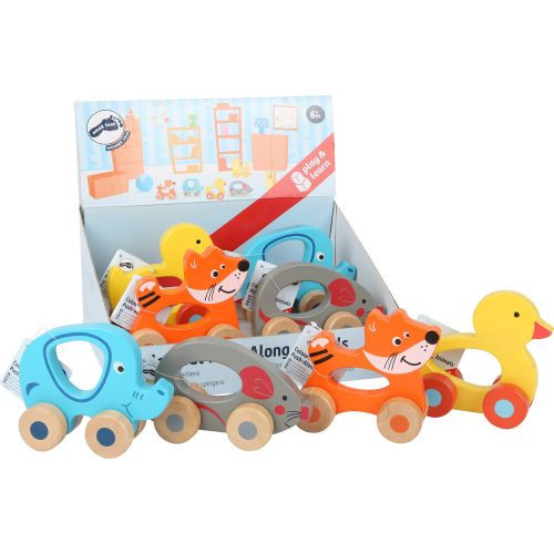 Colourful Push-along Animals Display