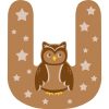 Wooden Nursery Letters U
