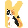 Wooden Nursery Letters K