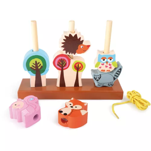 Forest Animals Inserting and Threading Game