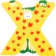 Wooden Letter Animals X