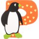 Wooden Letter Animals P