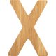 ABC Bamboo Letters X