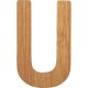 ABC Bamboo Letters U