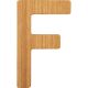 ABC Bamboo Letters F