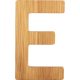 ABC Bamboo Letters E
