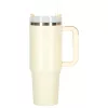 Thermal mug with handle thermos 1200ml cream