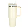 Thermal mug with handle thermos 1200ml cream