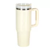 Thermal mug with handle thermos 1200ml cream