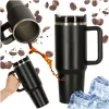 Thermal mug with handle thermos 1200ml black