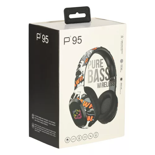 Wireless in-ear headphones 200 mah black