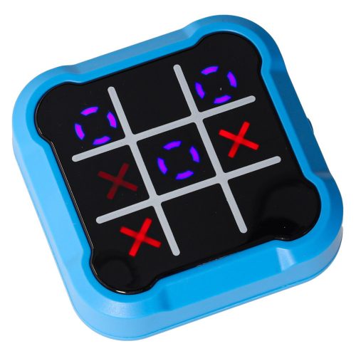 Circle and crosses electronic game blue