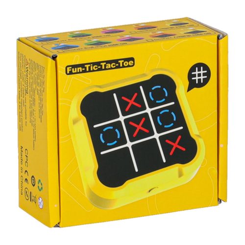 Circle and crosses electronic game yellow