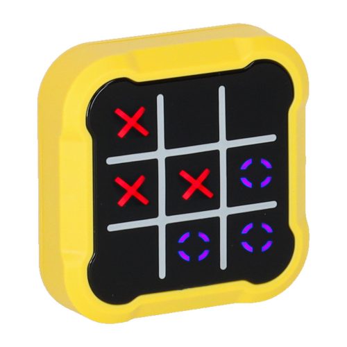 Circle and crosses electronic game yellow