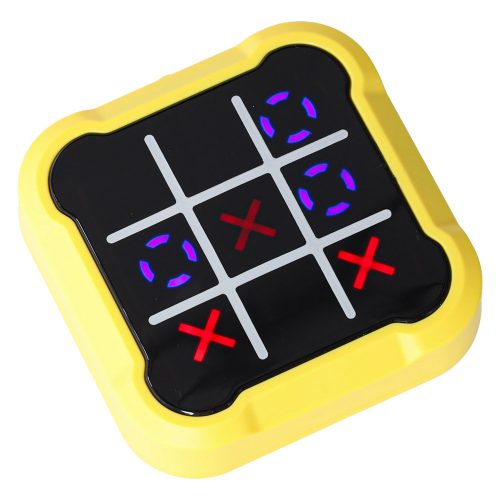 Circle and crosses electronic game yellow
