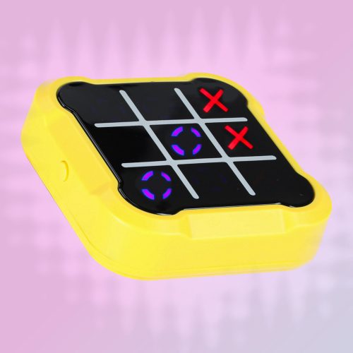 Circle and crosses electronic game yellow