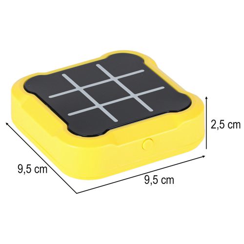 Circle and crosses electronic game yellow