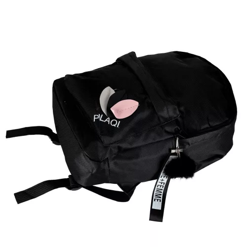 Junior single compartment school backpack black
