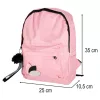 Youth single compartment school backpack pink
